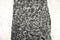 Gray Abstract Floral Burnout Knit Jersey Fabric Remnant 2.75 yards